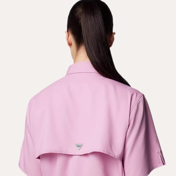 NWT Columbia Women’s Tamiami II Short Sleeve Shirt – Minuet (Pink), Size Small - Picture 5 of 11